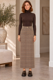 PLAID SKIRT (T5)