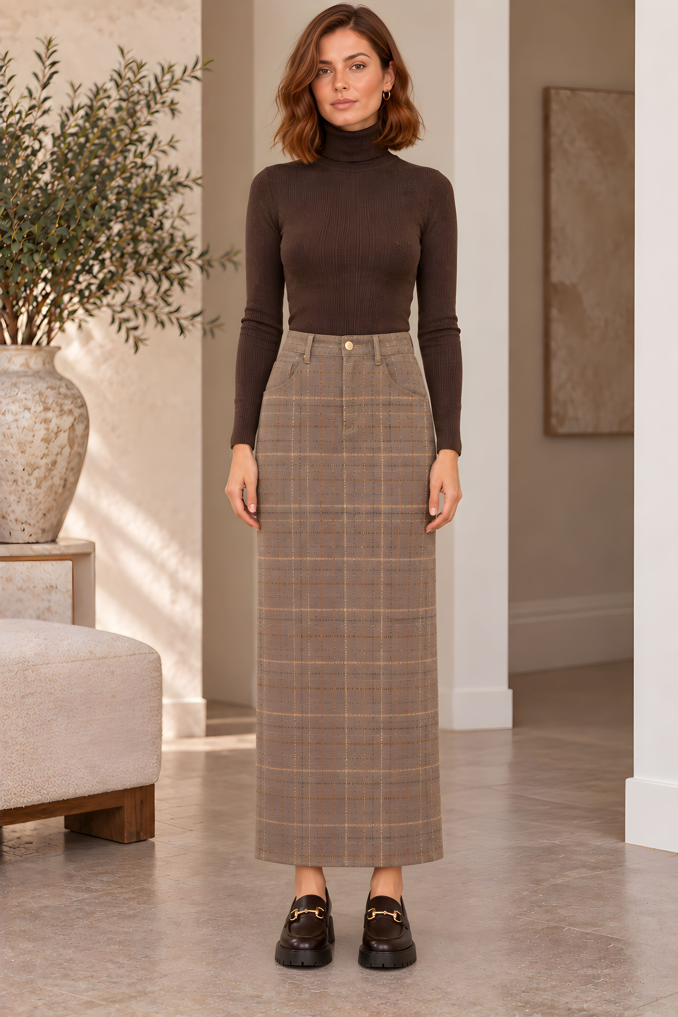 PLAID SKIRT (T5)