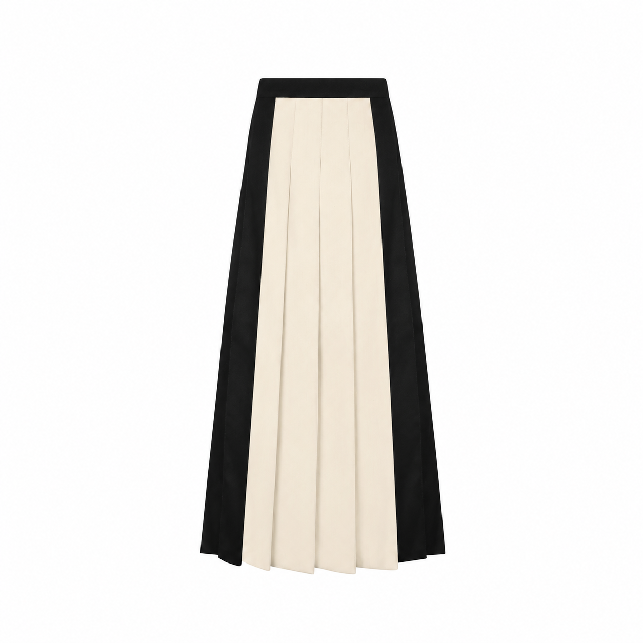 Teen's Two-tone Pleated Maxi Skirt