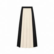 Teen's Two-tone Pleated Maxi Skirt