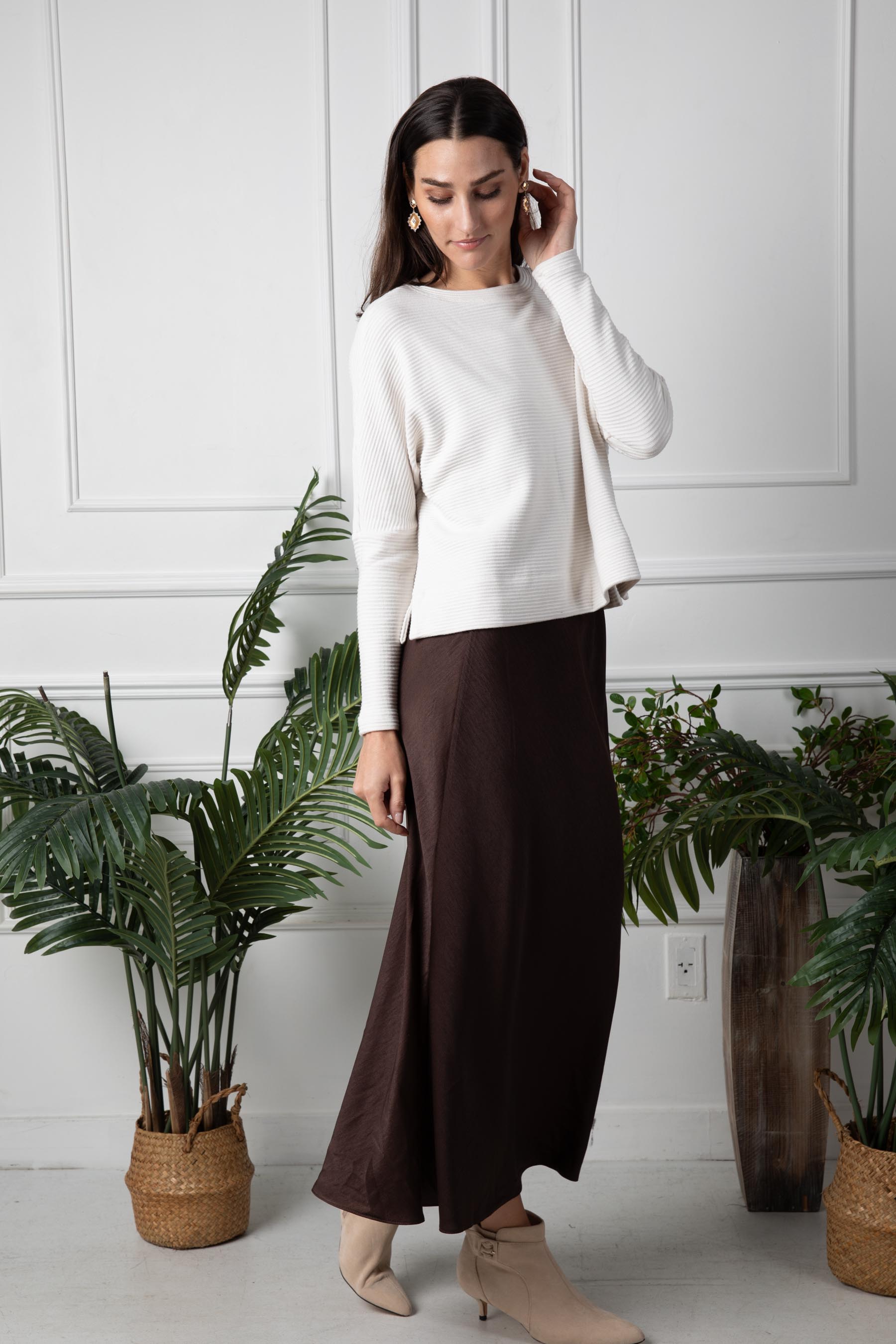 COSMO SKIRT - CHOCOLATE