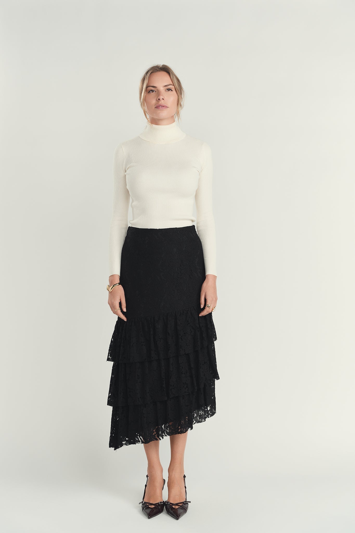 Noir Asymmetrical Skirt