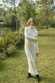 DIAMOND POINTELLE MAXI DRESS