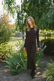 RIB KNIT SHIRT DRESS