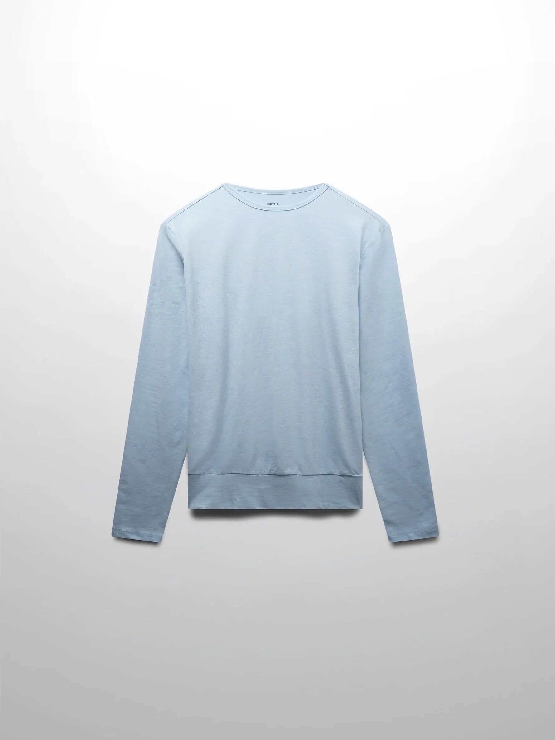Crew Bomber Tee-Light Blue