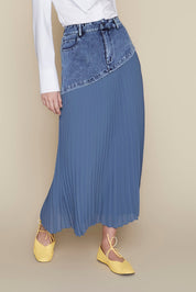 PREORDER - Mersey Skirt in Dark Wash Denim