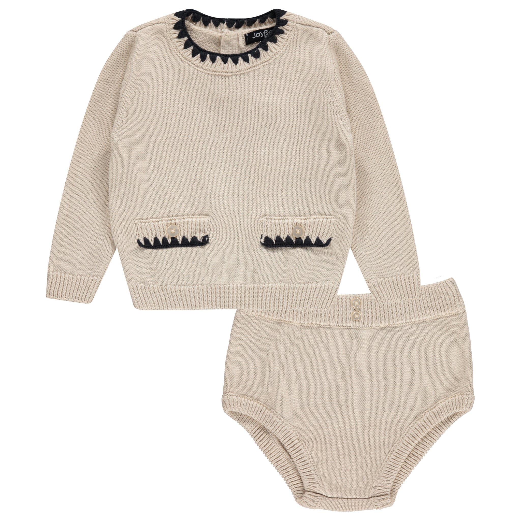 Blanket Stitch Sweater Set