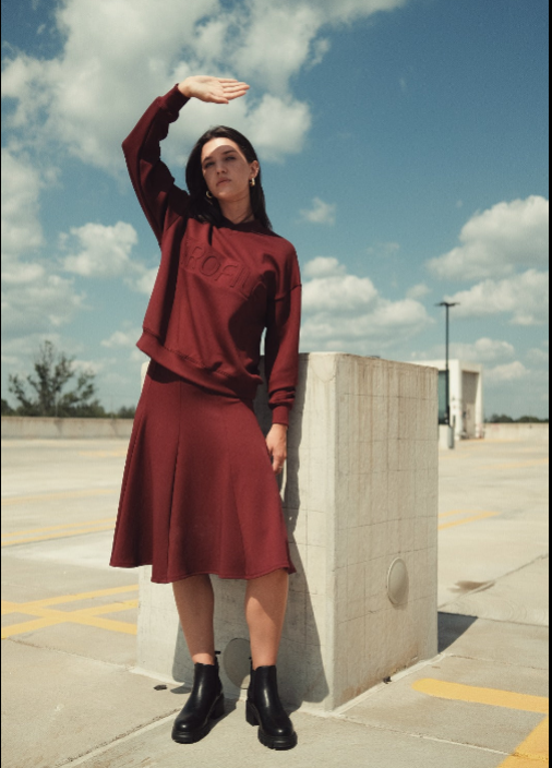 SCUBA PANEL SKIRT