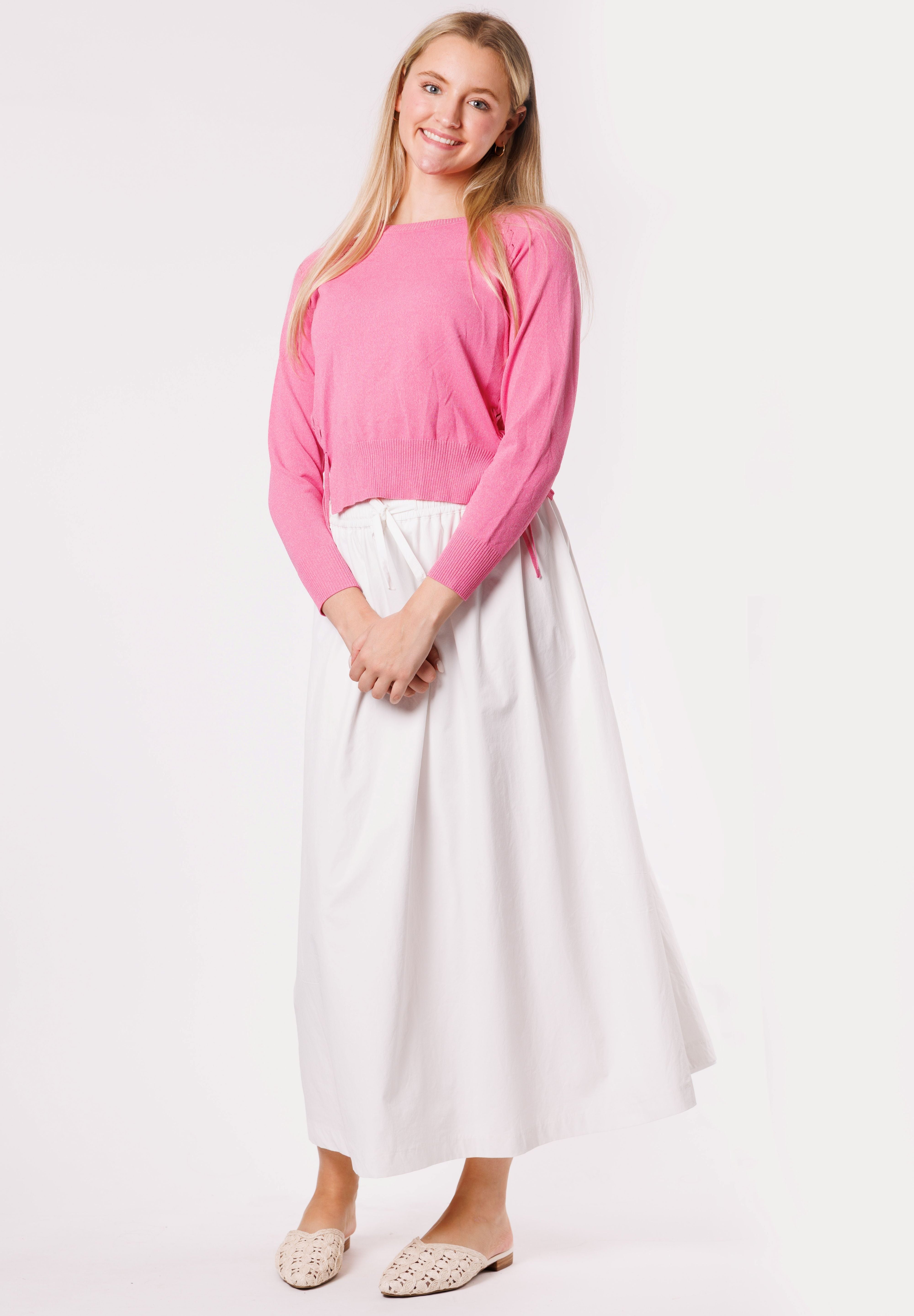 SIDE LACE SWEATER (26052)