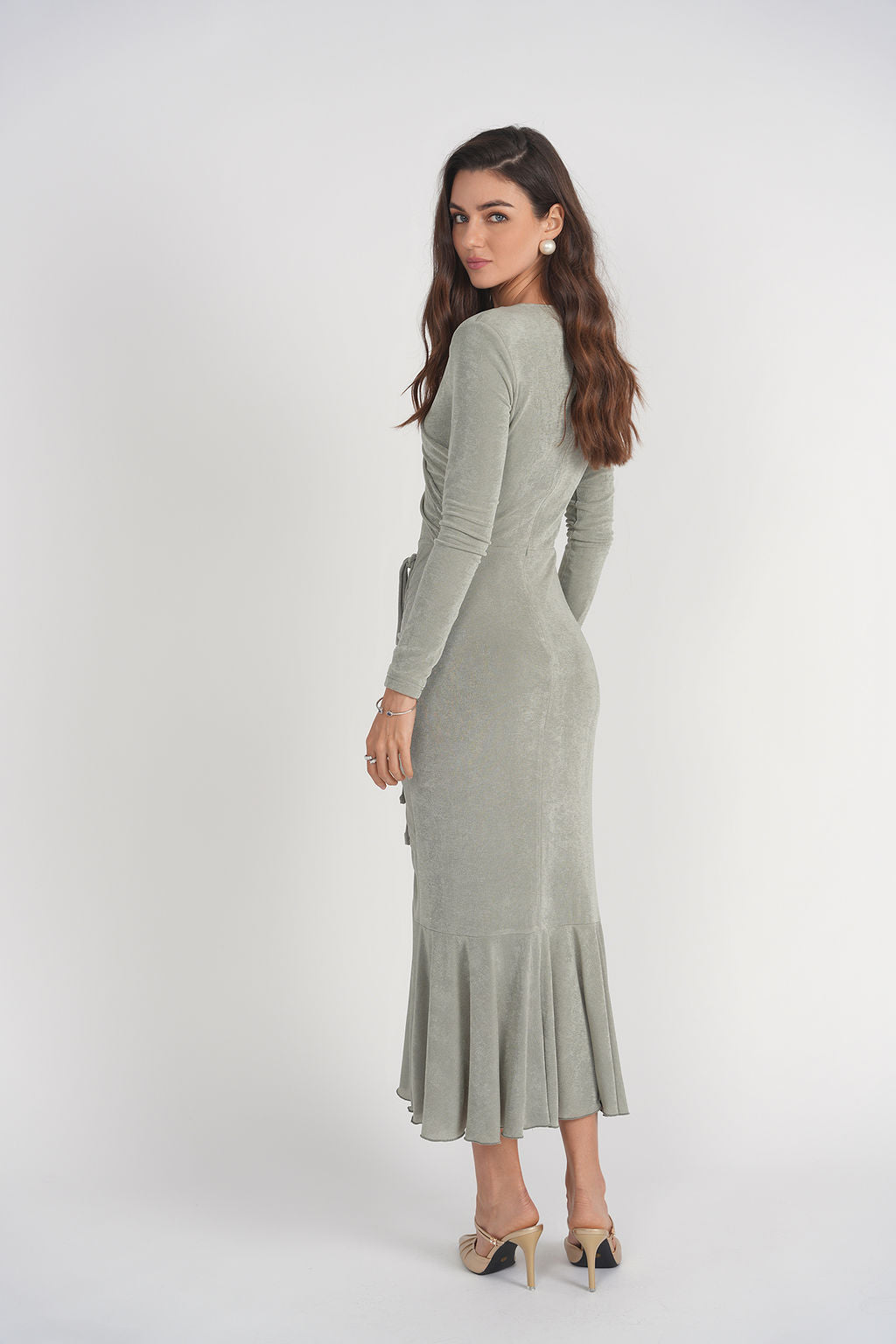 Valerie Midi Dress- Seafoam