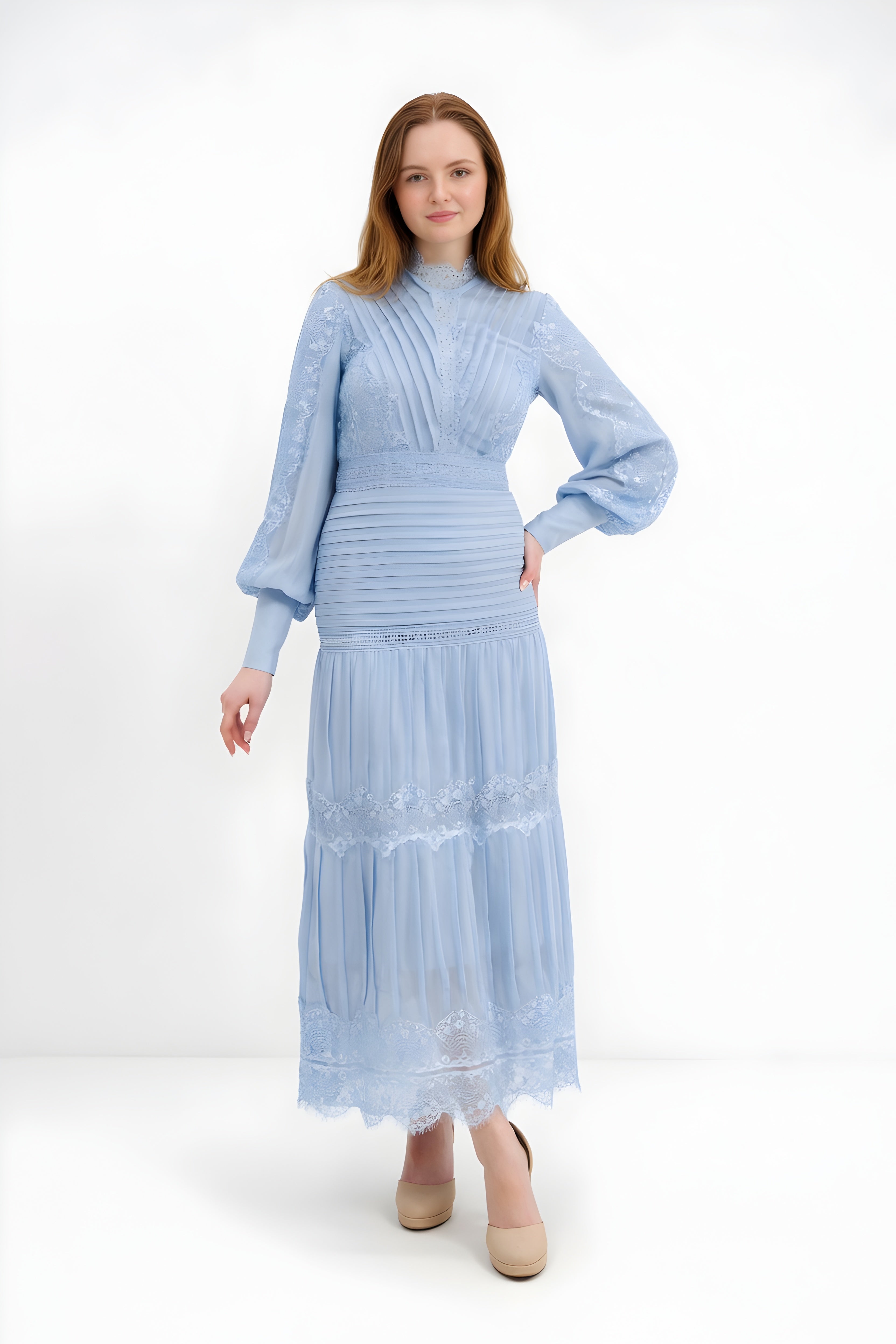 TIERED DRESS AVAILABLE I IN 2 COLORS (25S114)