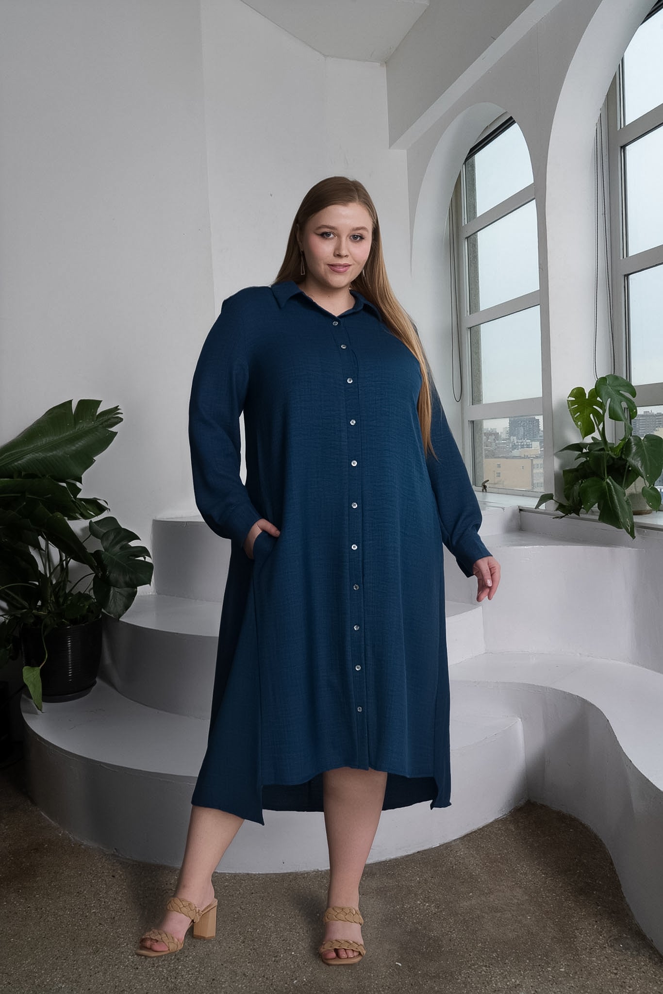 STELLA DRESS PLUS - SOLID