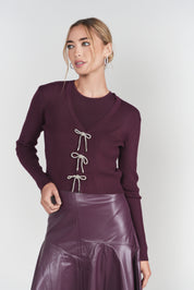 Jersey Sleeveless Tee- Eggplant