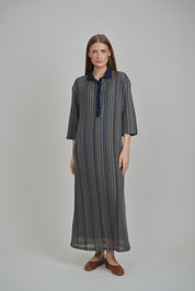 CLEO DRESS (NAVY)