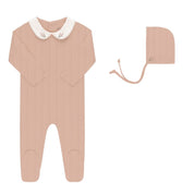 Organic Embroidered Collar Collection - Pink Heather