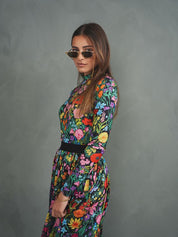 Mock Neck Print Top