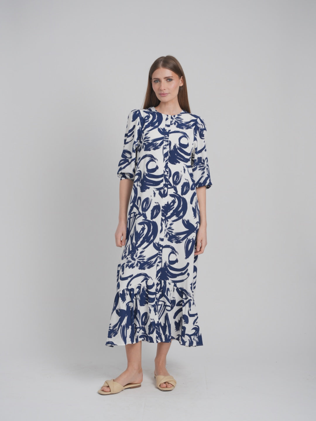 HAILEY DRESS (NAVY)