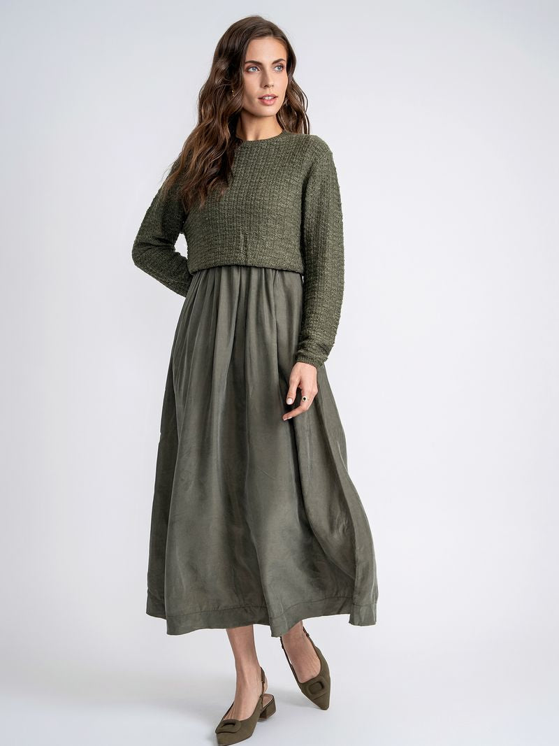 Teens Crochet Knit Cropped Sweater