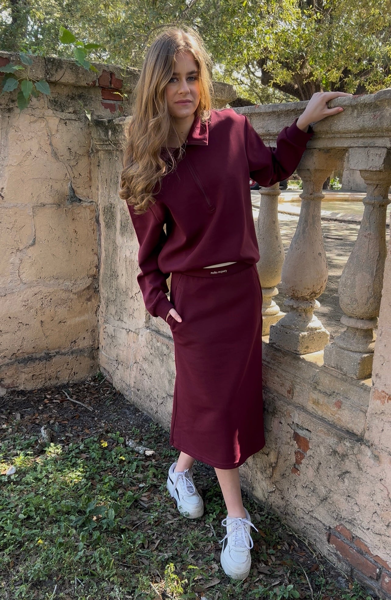 Burgundy Sweat Set