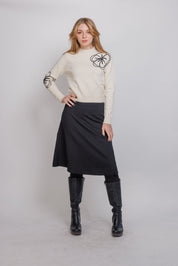 25766- FLORAL SWEATER