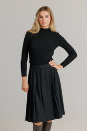 Pleated Skirt Black