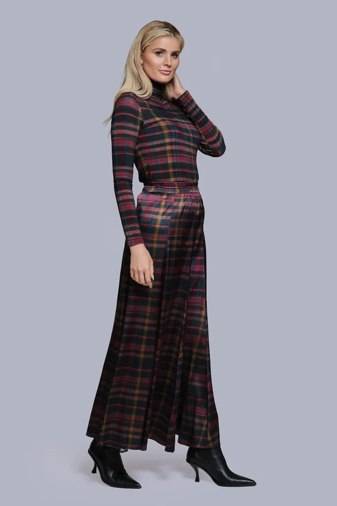 Printed turtleneck Plaid