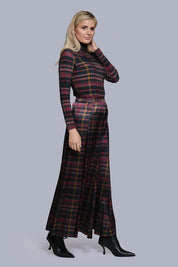 Printed turtleneck Plaid