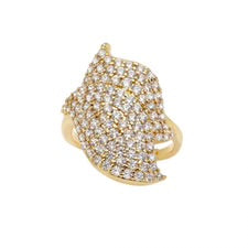 Diamond Leaves Ring