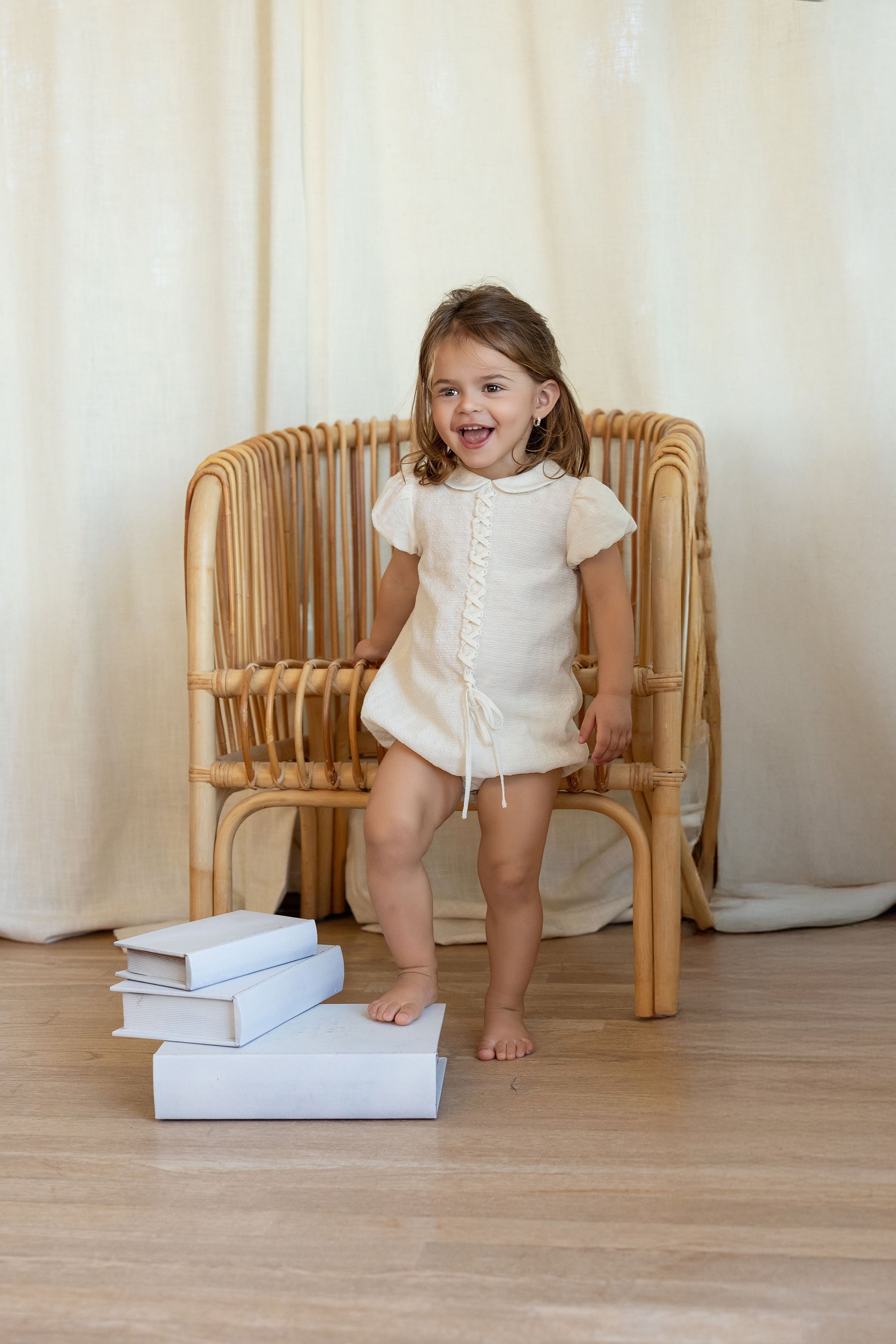 Vintage Lace Tie Romper