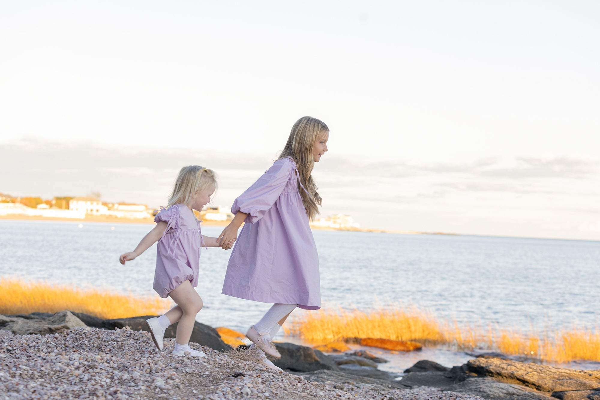 Lavender Tie Sleeve Romper