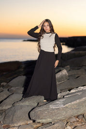 Teen Cream Side Ruched Vest Maxi