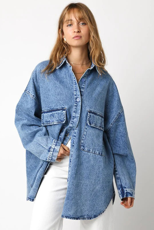 Finley Denim Top
