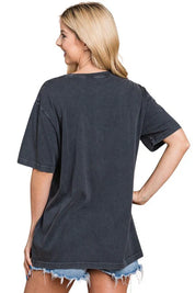 Wildflowers Graphic Washed Boyfriend Tee