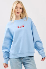 'puff' Cherry Graphic Sweatshirt