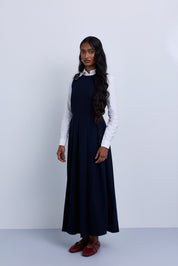Sleeveless A-Line Midi Dress