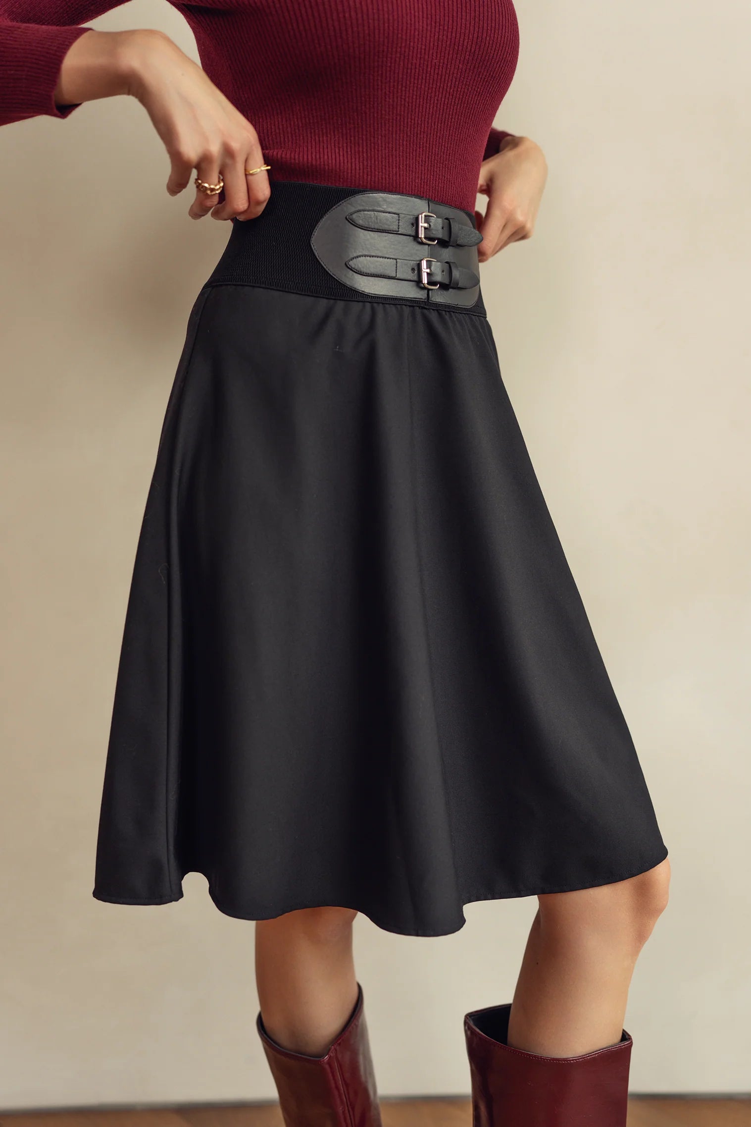 Bliss Corset Skirt Black Short