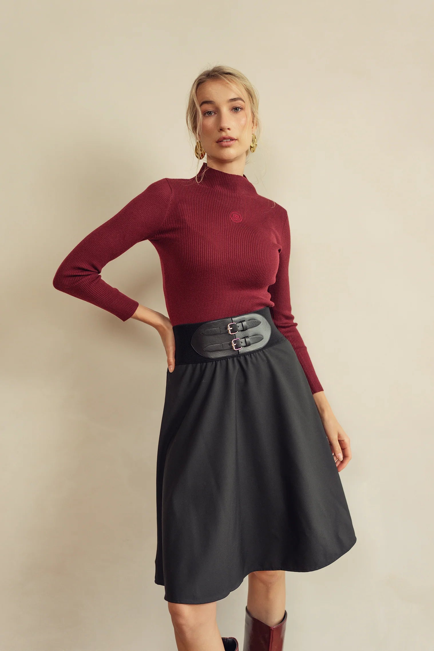 Bliss Corset Skirt Black Short