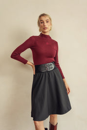 Bliss Corset Skirt Black Short