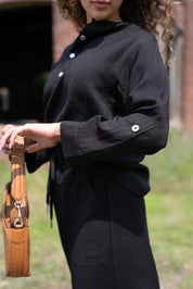 Urban Ease Front Button Top