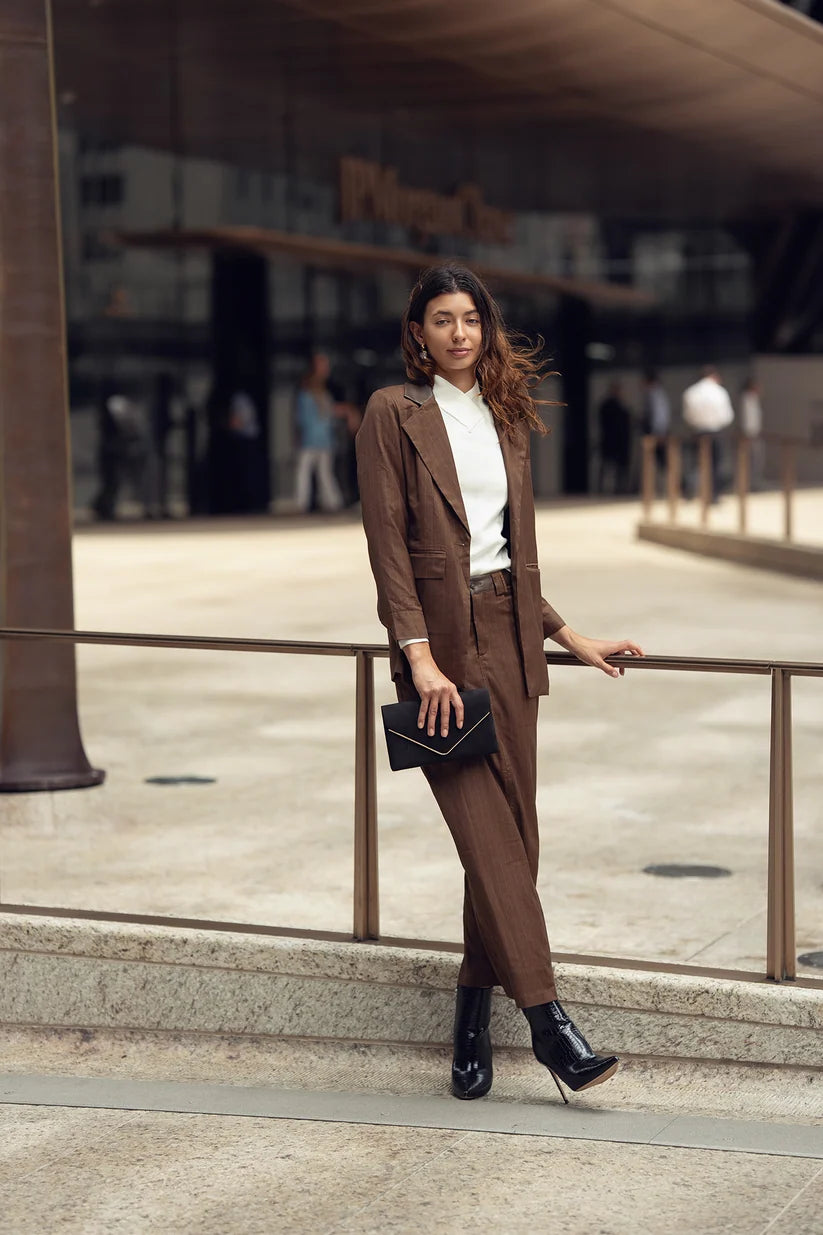 Pinstripe Blazer
