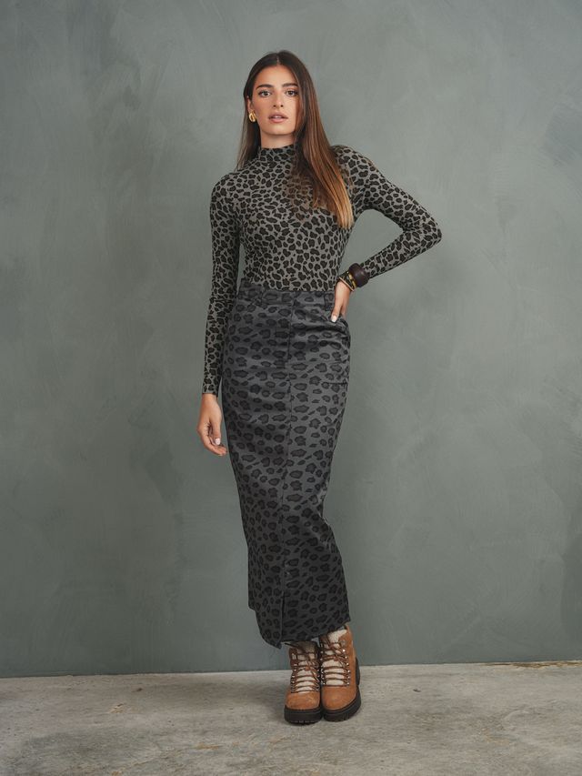 Front Slit Skirt