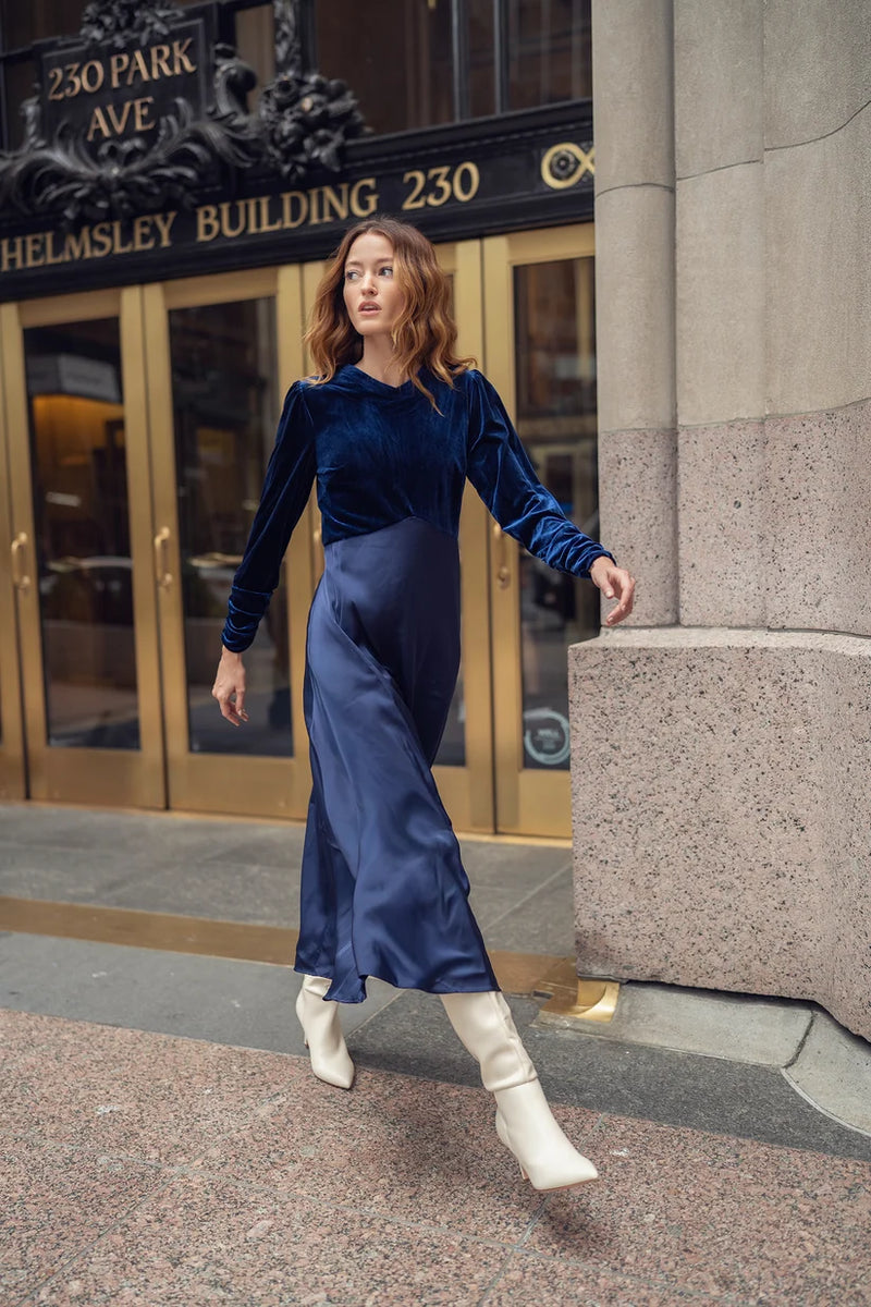 Velvet Silk Dress
