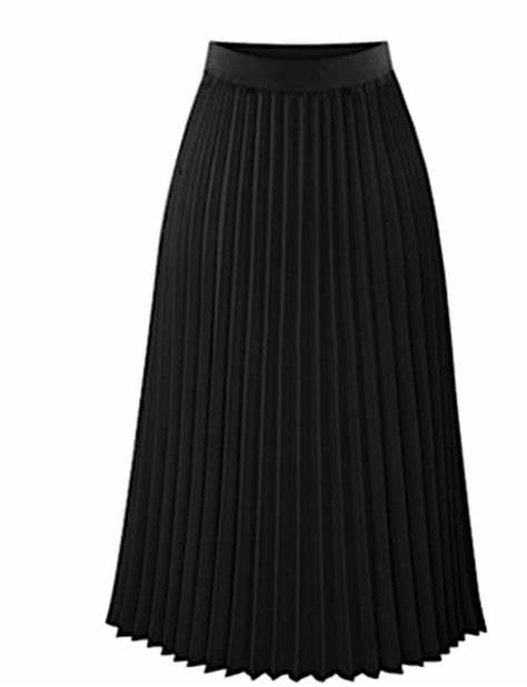 AD- Midi Micro Pleat Skirt