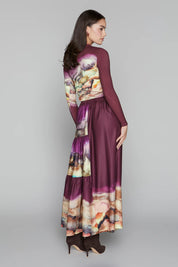 Wells Sweater in Merlot Ombre