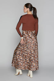 Blake Dress in Umber Grain
