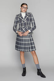 Briar Blazer in Black / Graphite Plaid