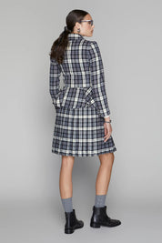 Briar Blazer in Black / Graphite Plaid