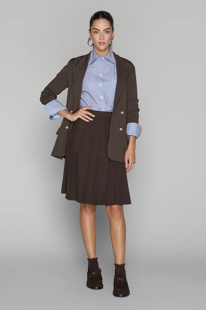 Spencer Blouse in Blue Pinstripe