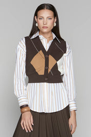 Orwell Vest in Cocoa