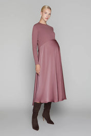 Sahara Maternity Tee in Mulberry